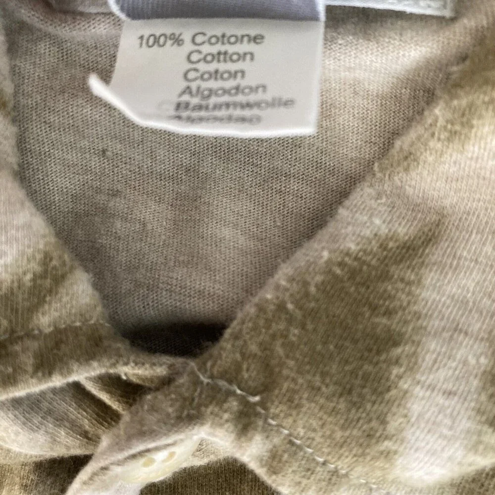 Zegna Sport Shirt Mens Small Brown White Pot Leaf Button Front Hawaiian